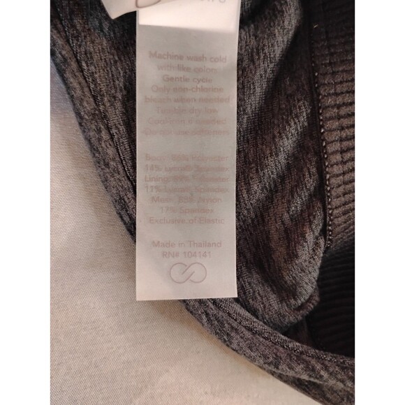 Women's Calia Low Support Lustralux Crop Crossback Sports Bra Tank Gray Small - Picture 6 of 7